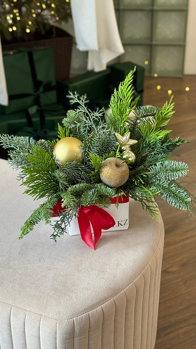 Зимняя композиция «Иней» - купить в Астане с доставкой