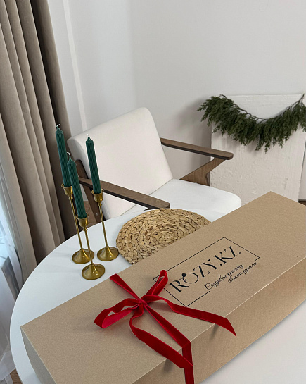 Новогодний бокс "Сам себе флорист" с доставкой по Астане